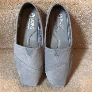 Bobs gray shoes by Skechers